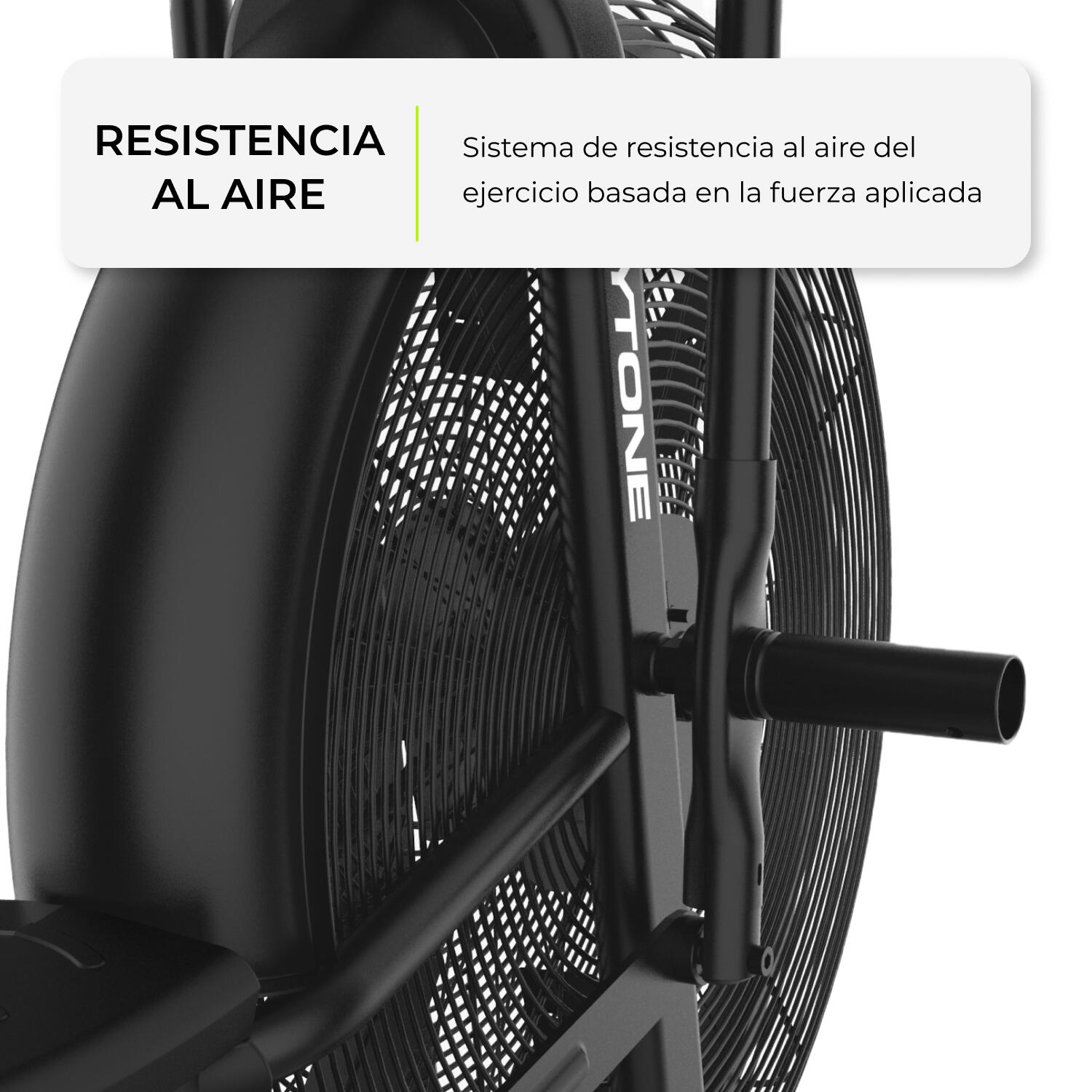 Airbike Bicicleta indoor resistencia al aire Bodytone ZROBv1, pantalla LCD 6/7