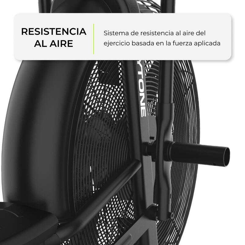 Airbike Bicicleta indoor resistencia al aire Bodytone ZROBv1, pantalla LCD