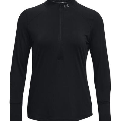 Under armour qualifier run 2.0 hardloopsweatshirt voor dames met halve rits
