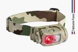 Lampe frontale DIABLO - Bandeau camouflage OTAN – Fabrication FRANCE