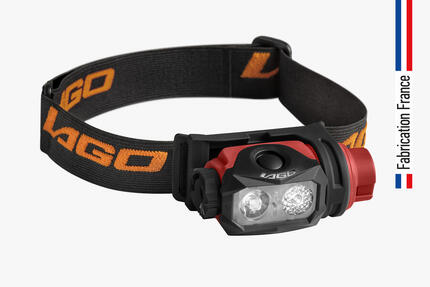 Lampe frontale rechargeable IXO2.1 – Trail Course Randonnée – Fabrication FRANCE