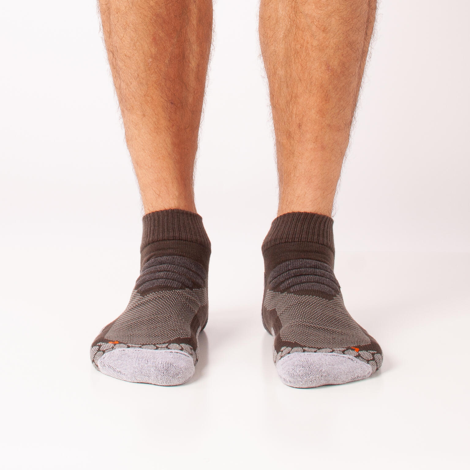 Paquete de 2 pares de calcetines técnicos cortos para senderismo 6/7