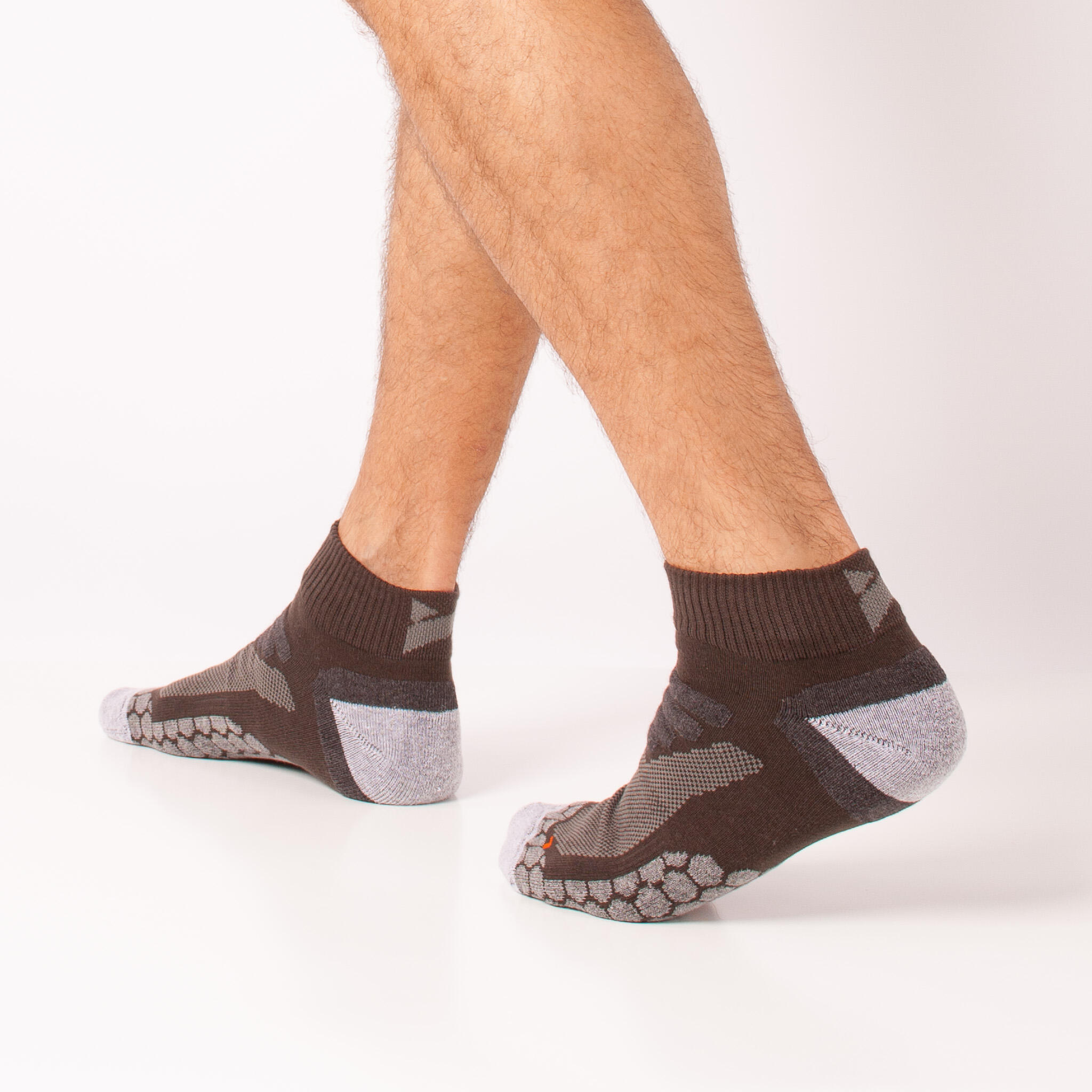 Paquete de 2 pares de calcetines técnicos cortos para senderismo 4/7