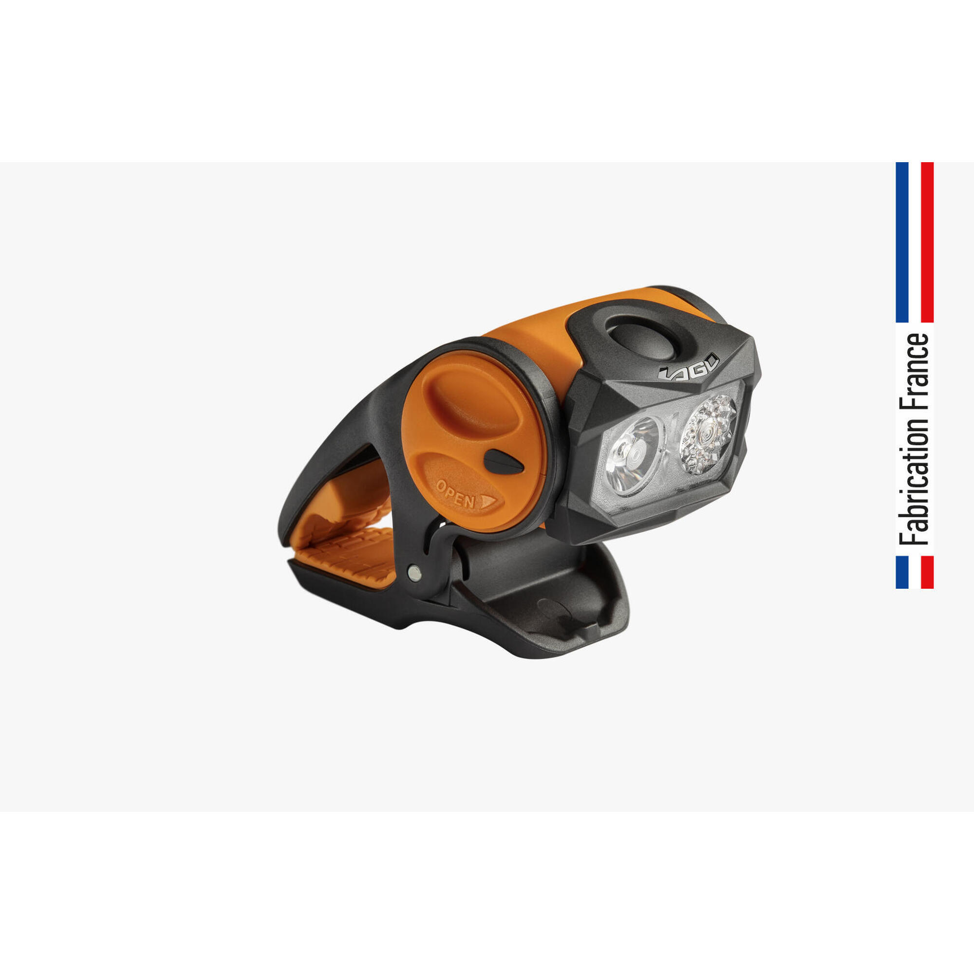 Lago - Baladeuse Pince Aimant Gpr2.0 – Camping, Bricolage – Fabrication France - Lampe - Noir|orange - Taille Unique - Decathlon