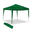 Carpa California 3x3m plegable Verde. Jardín, playa, campo, terraza