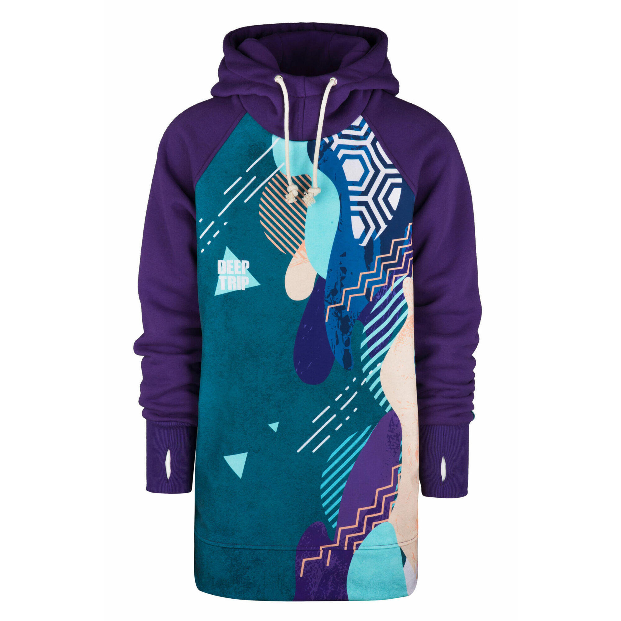 Bluza outdoorowa z kapturem męska DEEP TRIP Yellow softshell
