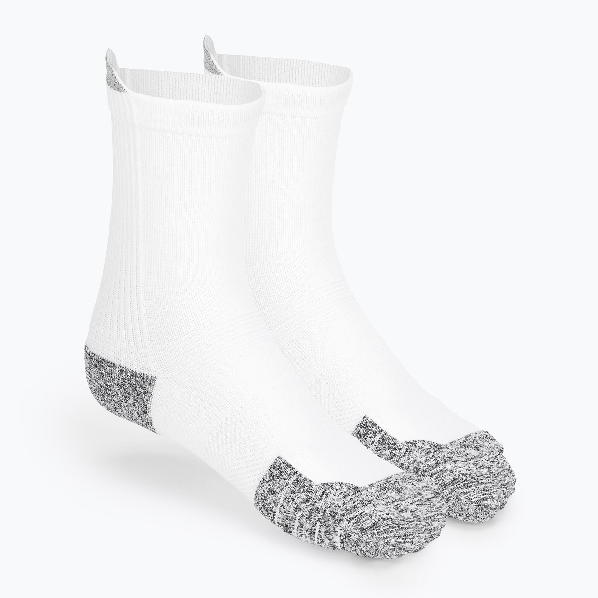 Under Armour ArmourDry Run Cushion Mid-High Socks White Unisex 4/4