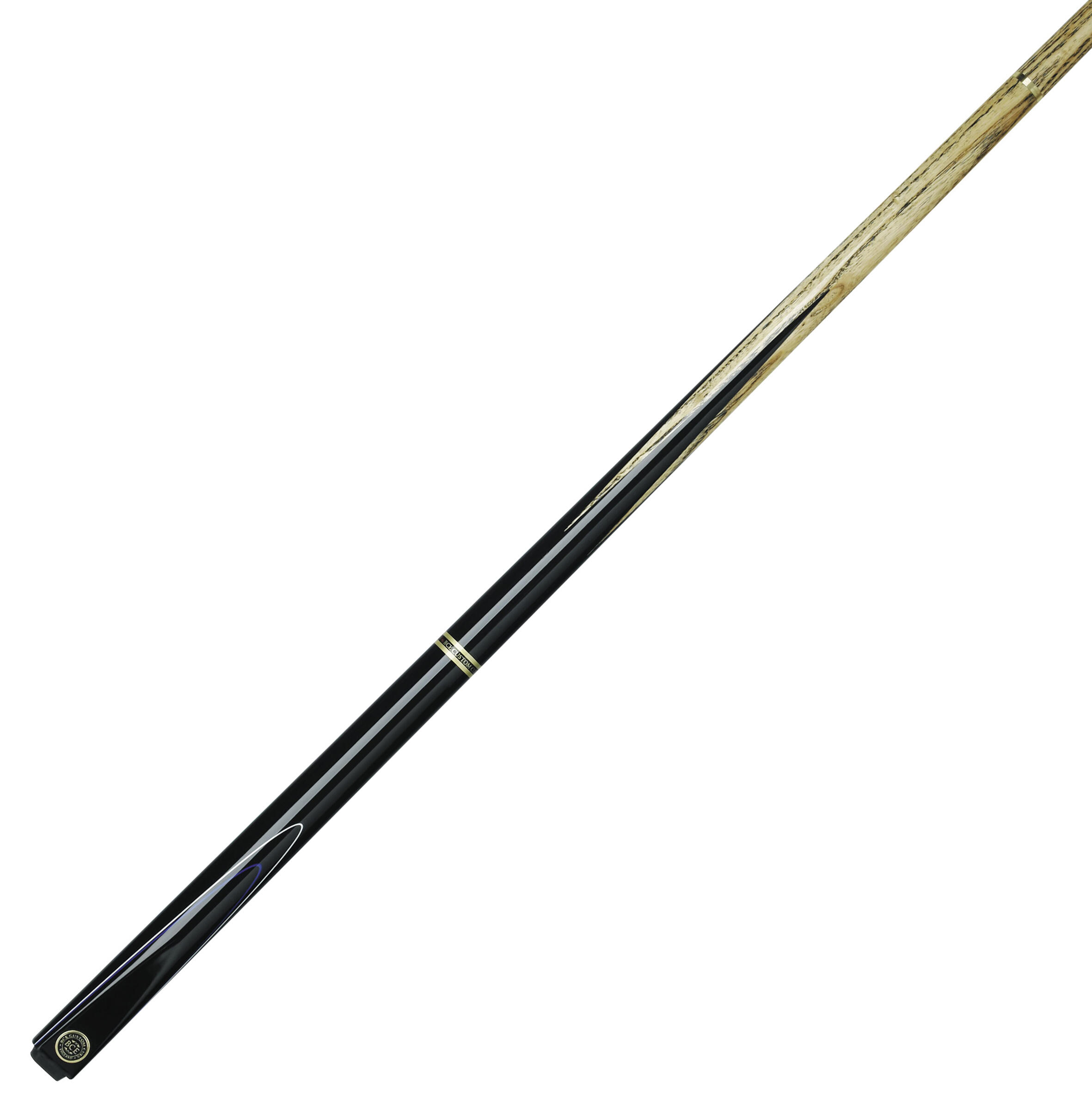 BCE 2 Piece Ash Snooker/ Pool Cue with Soft Case 2/5