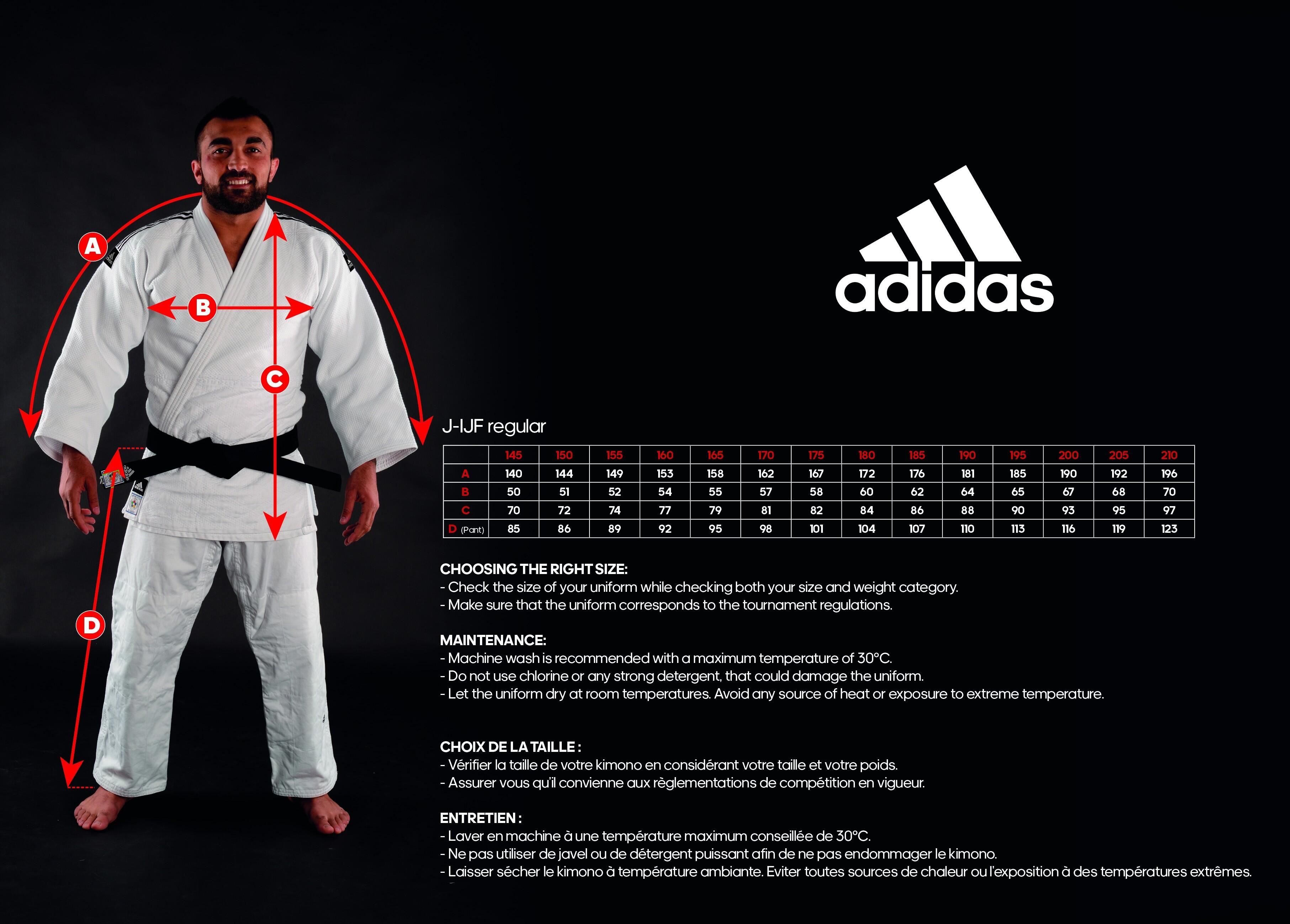 Kimono de judo bleu champion iii ijf ADIDAS Decathlon