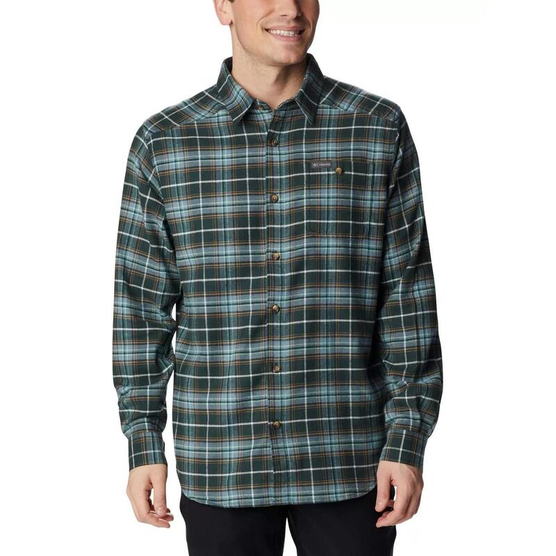 Camasa cu maneci lungi Cornell Woods Flannel Long Sleeve Shirt - verde barbati