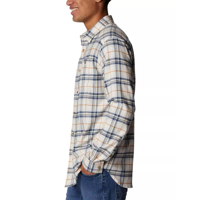Cornell Woods Flannel Long Sleeve Shirt férfi hosszú ujjú ing - homok