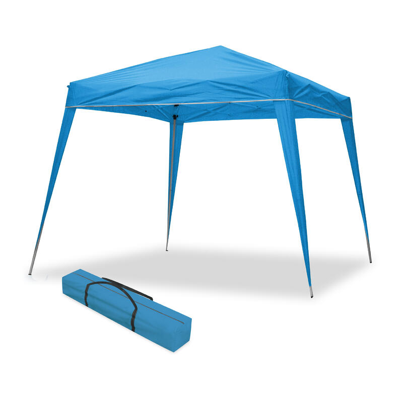 Tente pliante California 2,4x2,4 m bleue. Jardin, plage, campagne