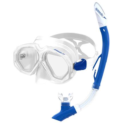 Kit de snorkeling Speedo Dual Lense Transparent/Bleu