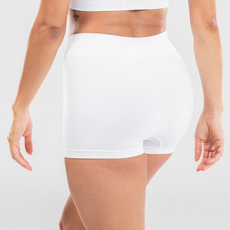 CALÇÕES DE DANÇA MODERNA SEM COSTURAS MULHER BRANCO - SEGUNDA VIDA: EXCELENTE