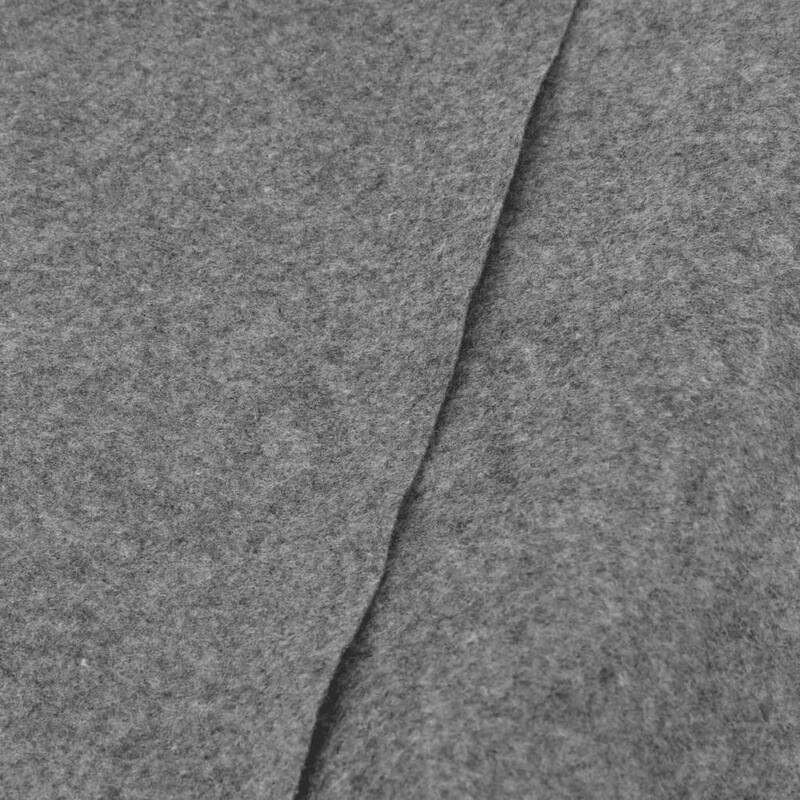 Pano para chão de piscinas Ø428 cm poliéster geotêxtil cinza