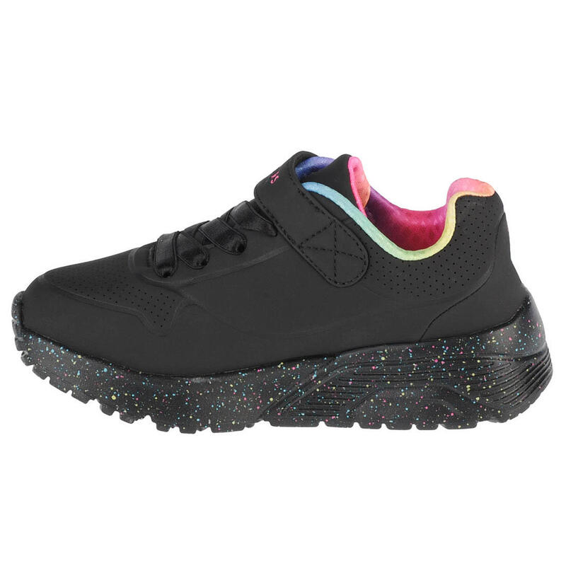 Gyerek gyalogló cipő, Skechers Uno Lite Rainbow Specks