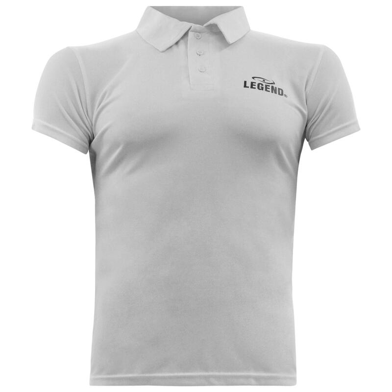 Polo Sport Enfant/Adulte. Polyester SlimFit Blanc