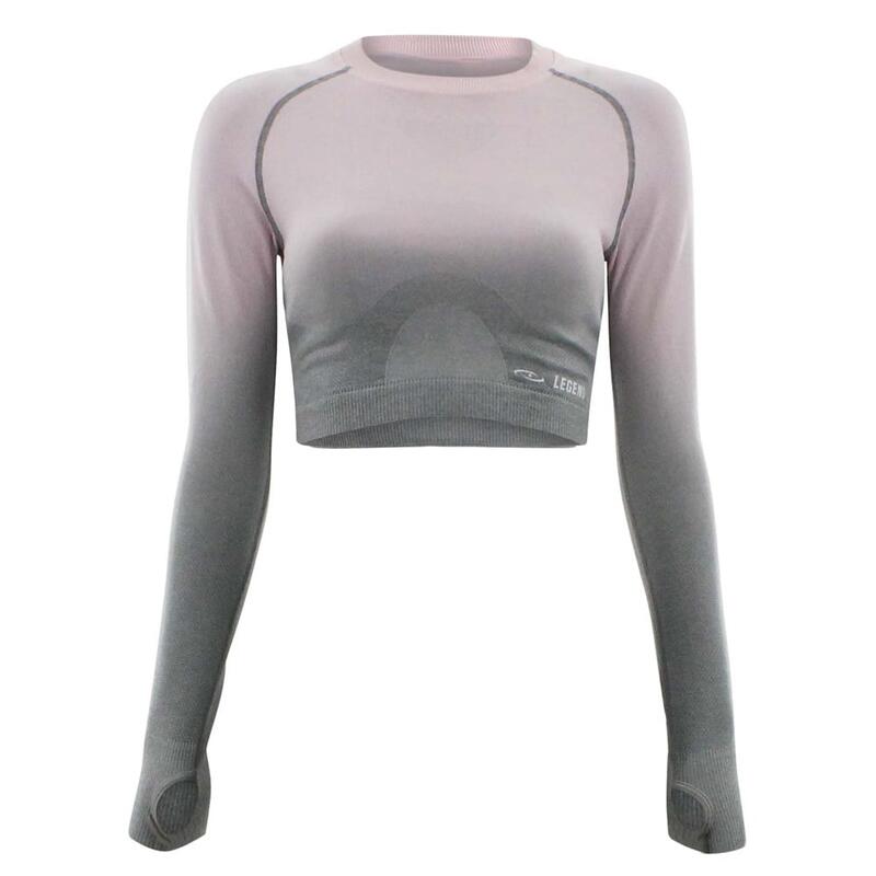 Dames Sport-Top Grey Pink