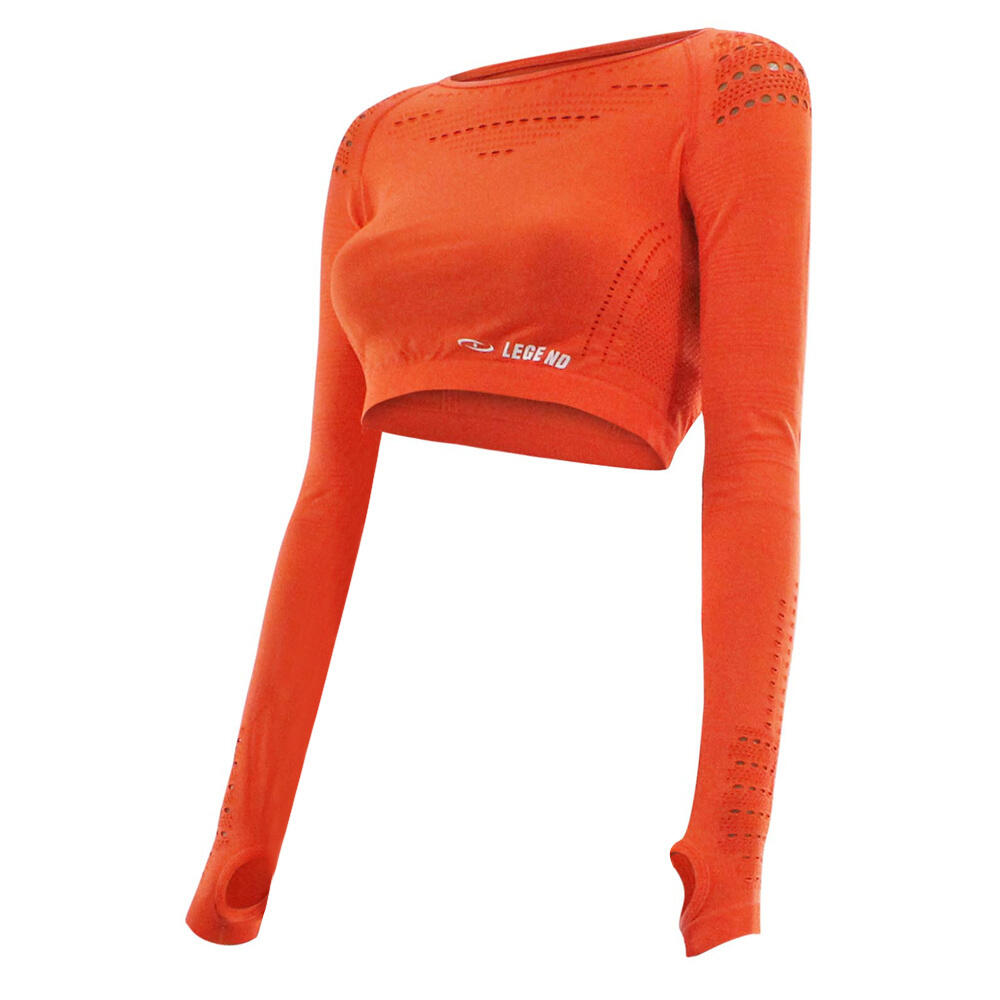 Sport top oranje - Verschillende maten - Gemaakt van technisch Dry-fit materiaal 4/5