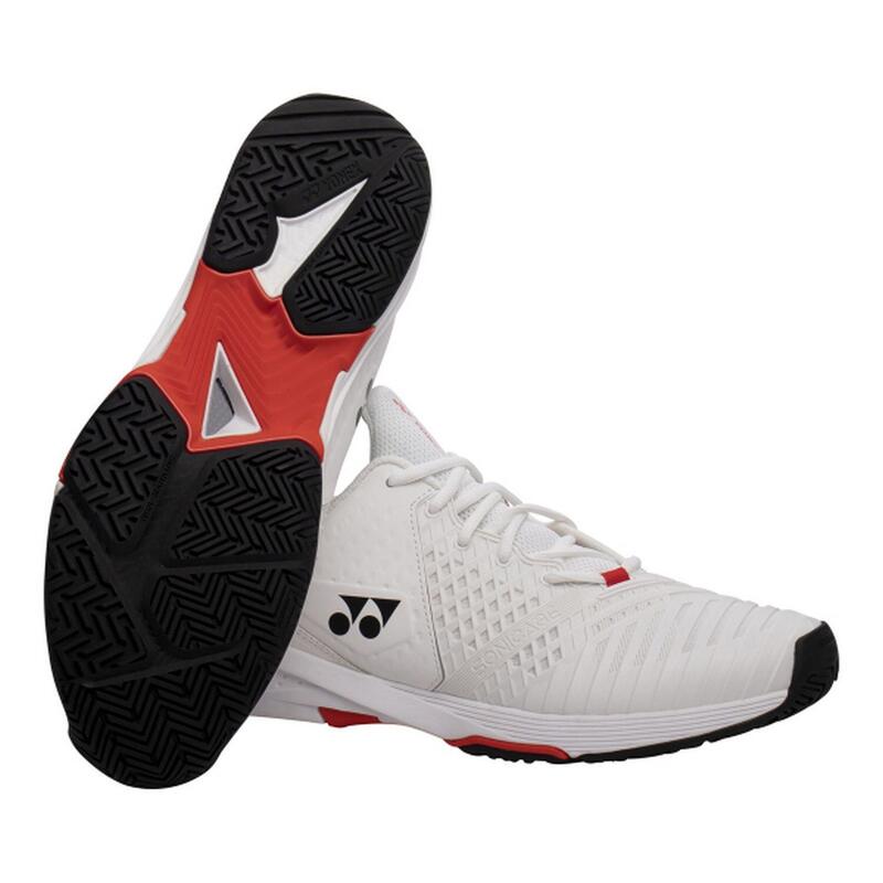 YONEX Chaussures de Tennis POWER CUSHION SONICAGE 3 White-Red