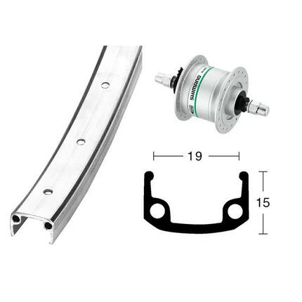 Koło przednie Exal Dh3N31 Rigid36T