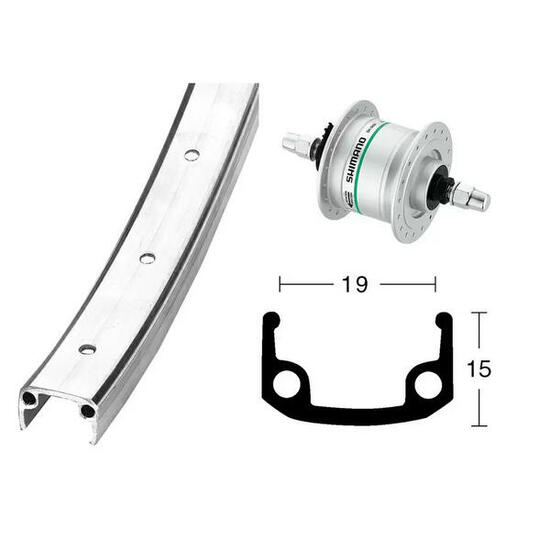 Koło przednie Exal Dh3N31 Rigid36T