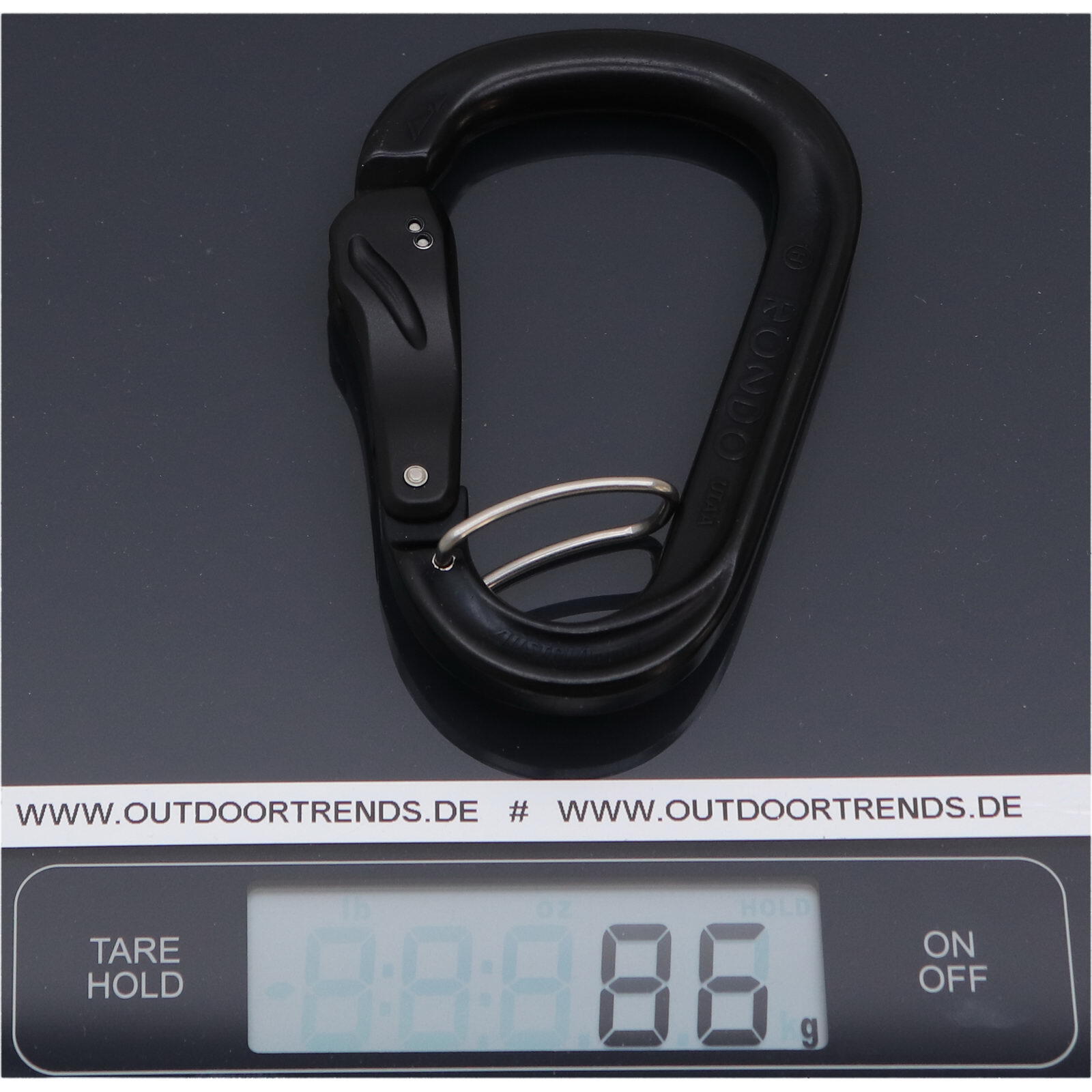 Karabiner HMS Rondo Slide-Autolock Hardcoated Selfie black 4/4