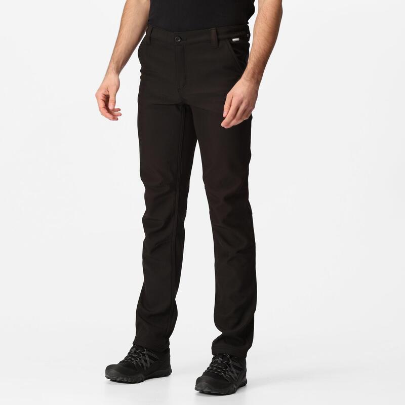 Pantalon de randonnée imperméable Regatta Fenton pour homme, noir