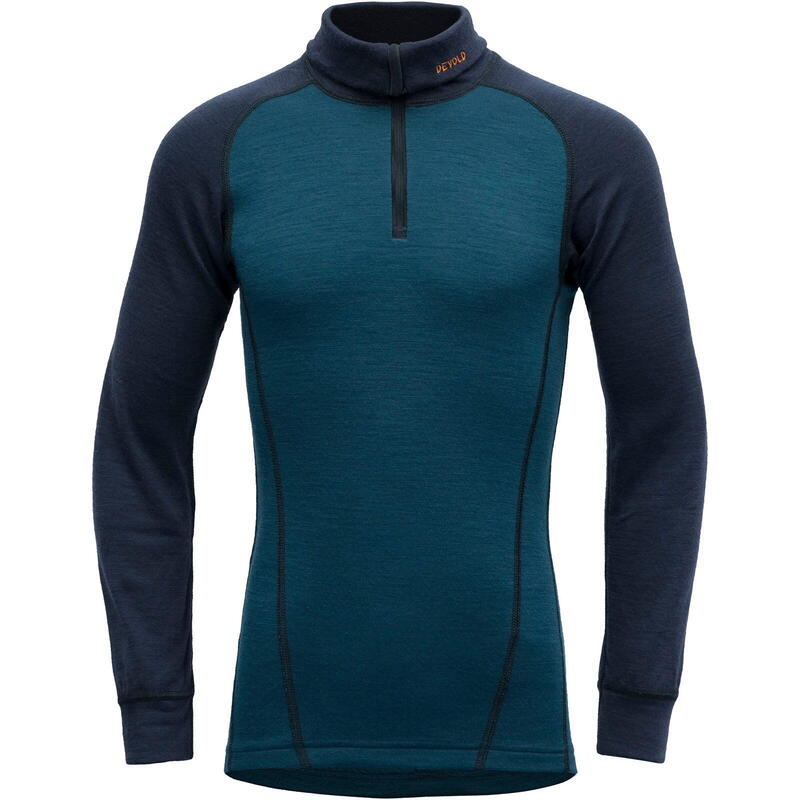 Funktionsshirt Duo Active Merino Zip Neck Junior flame