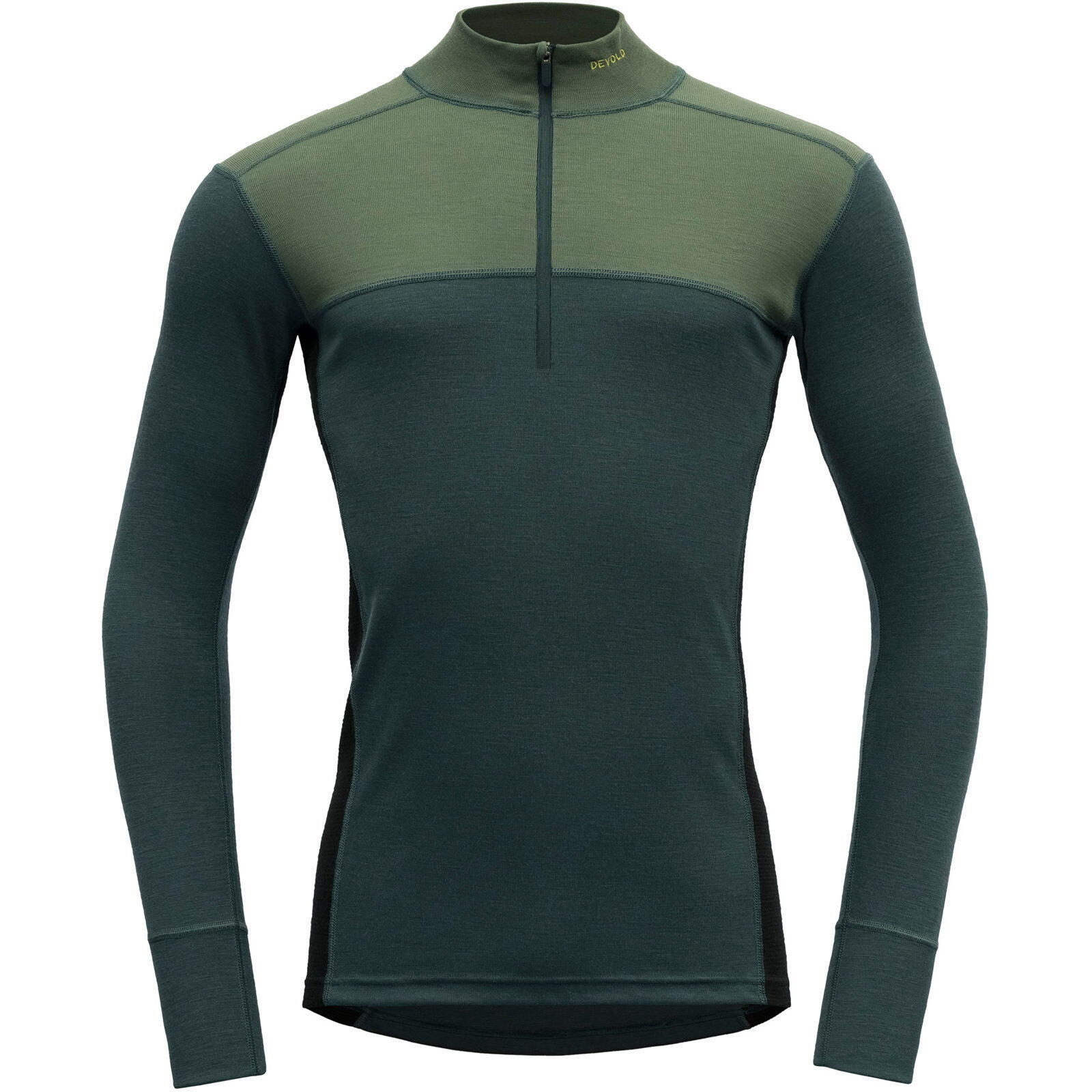Herren Rollkragen m. RV M LAUPARENMERINO 190 ZIP NECK 3/6