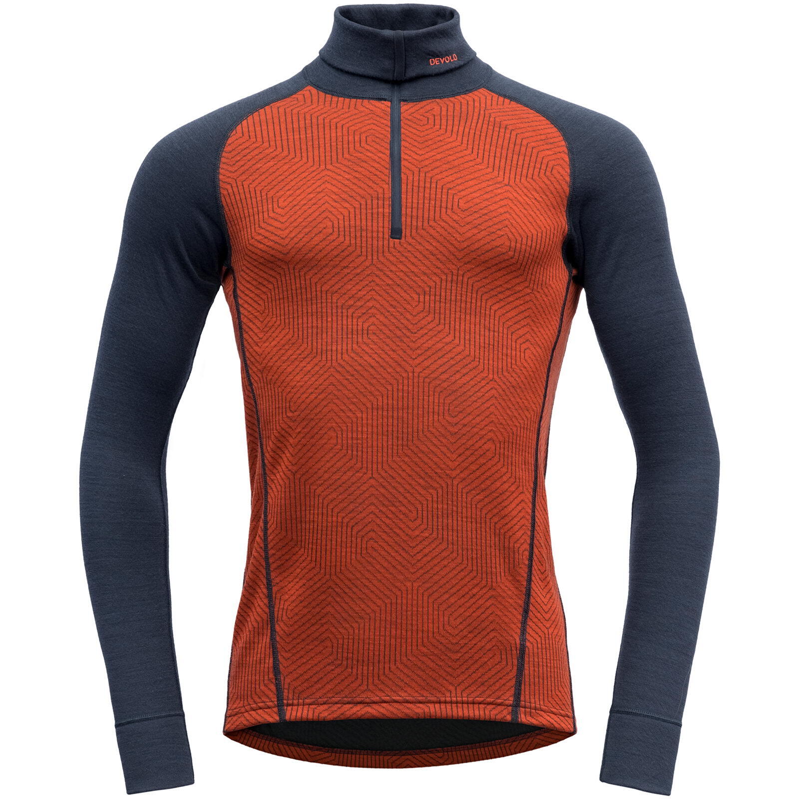 Funktionsshirt Duo Active Merino 205 Zip Neck Man flame-ink 2/7