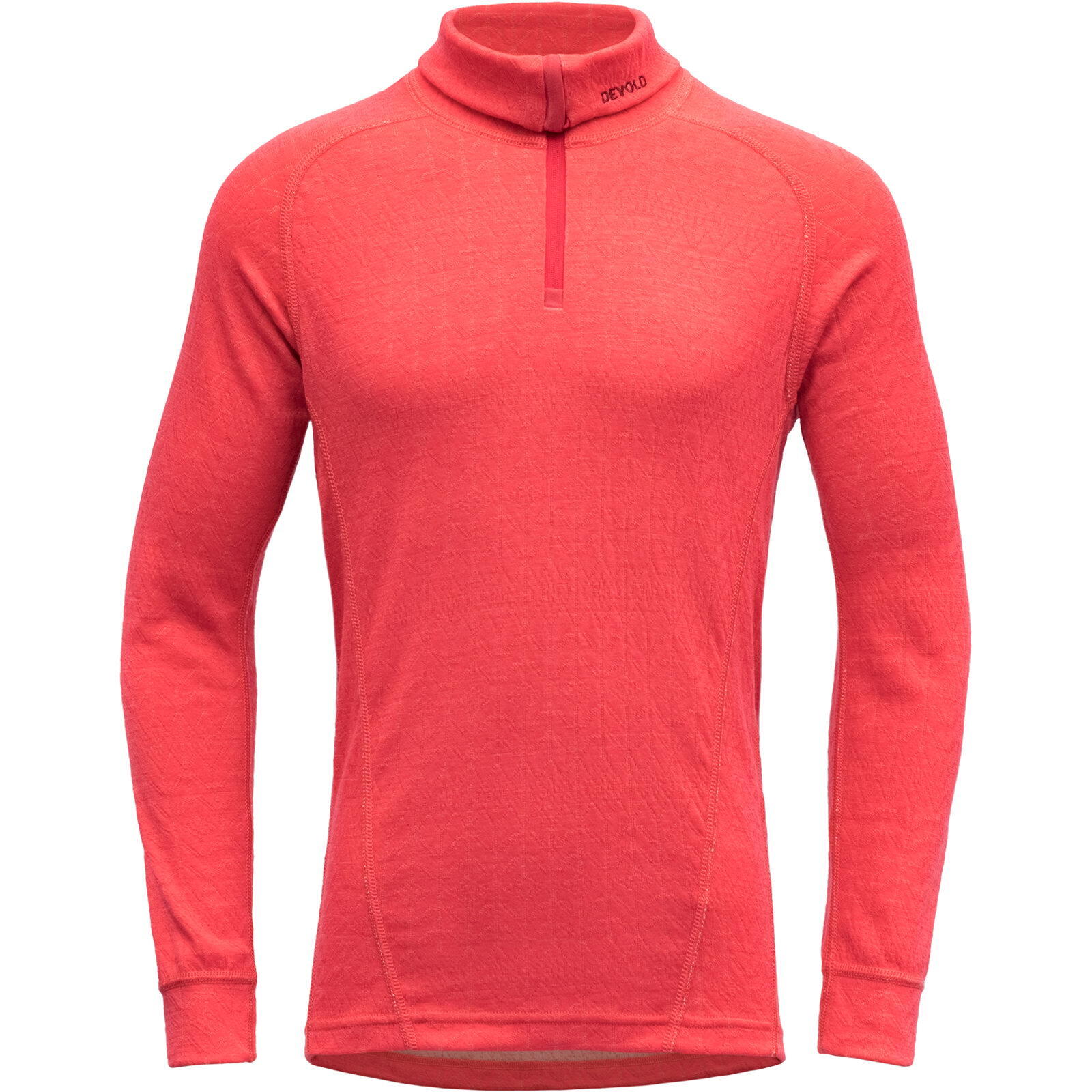 DEVOLD Funktionsshirt Duo Active Junior Zip Neck poppy
