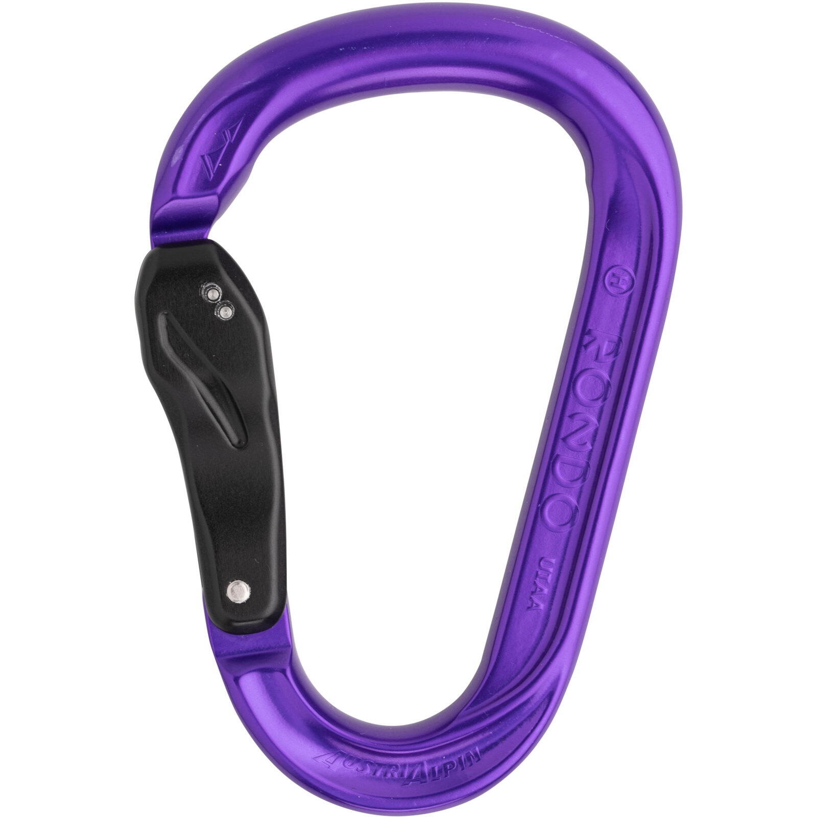 Karabiner HMS Rondo Slide-Autolock Eloxiert purple 3/4