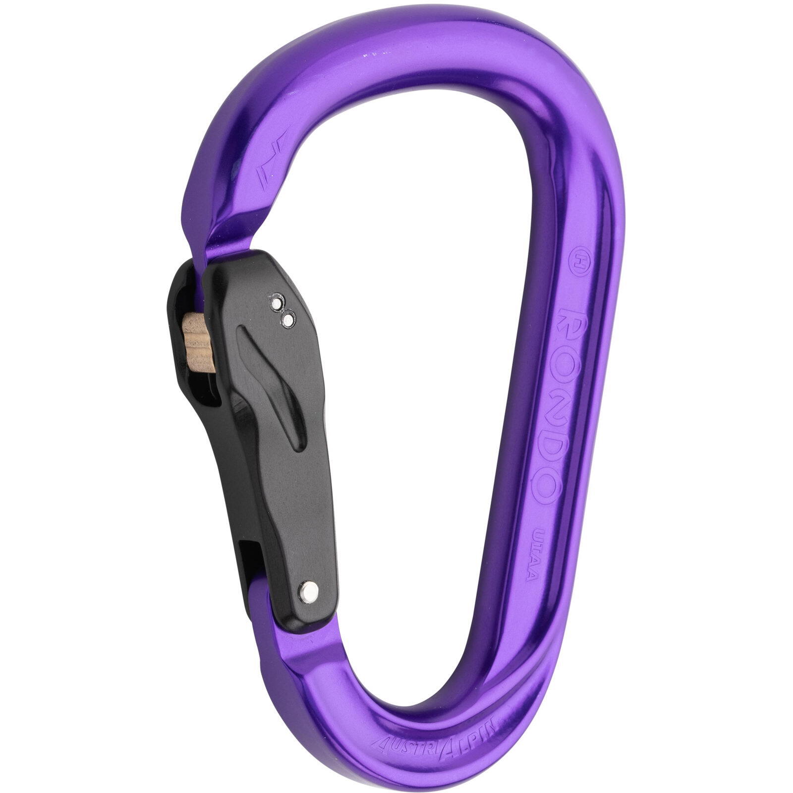 Karabiner HMS Rondo Slide-Autolock Eloxiert purple 1/4