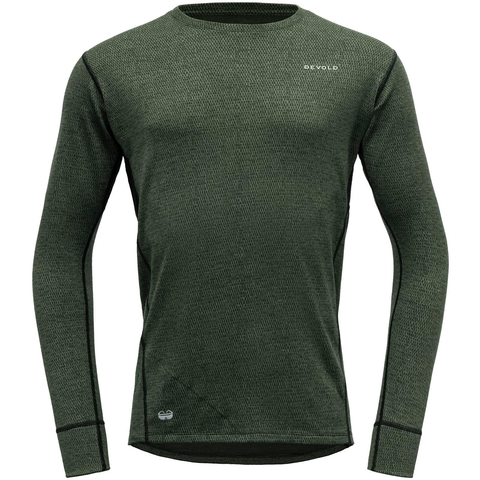 DEVOLD Bike-Funktionsshirt Kløvstien Merino Shirt MAN forest melange