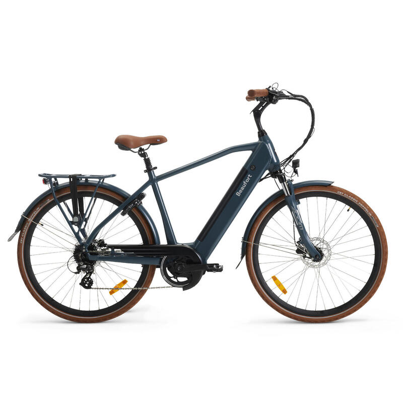 Herren-Elektrofahrrad, Babett, 51 cm, 13 Ah, Rackley grau