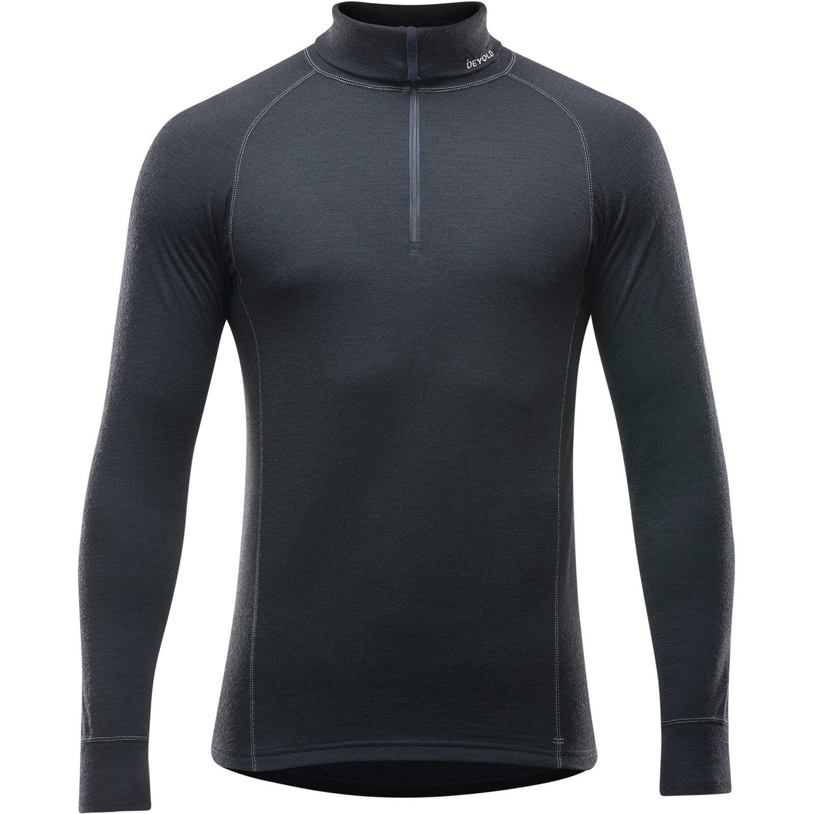 DEVOLD Funktionsshirt Duo Active Merino 205 Zip Neck Man black