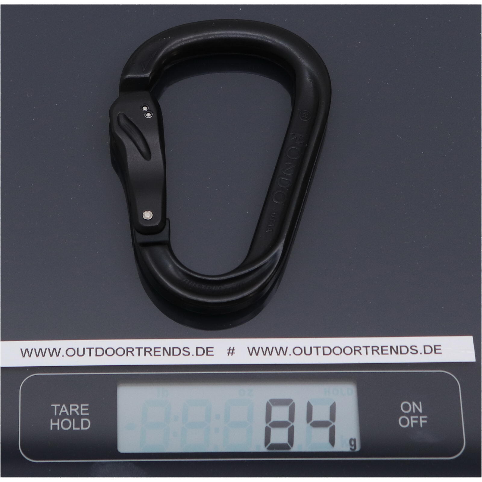 Karabiner HMS Rondo ID Slide-Autolock Hardcoated black 4/5