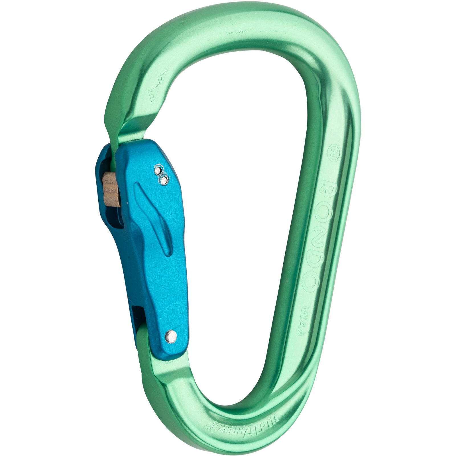 Karabiner HMS Rondo Slide-Autolock Eloxiert light green 1/4