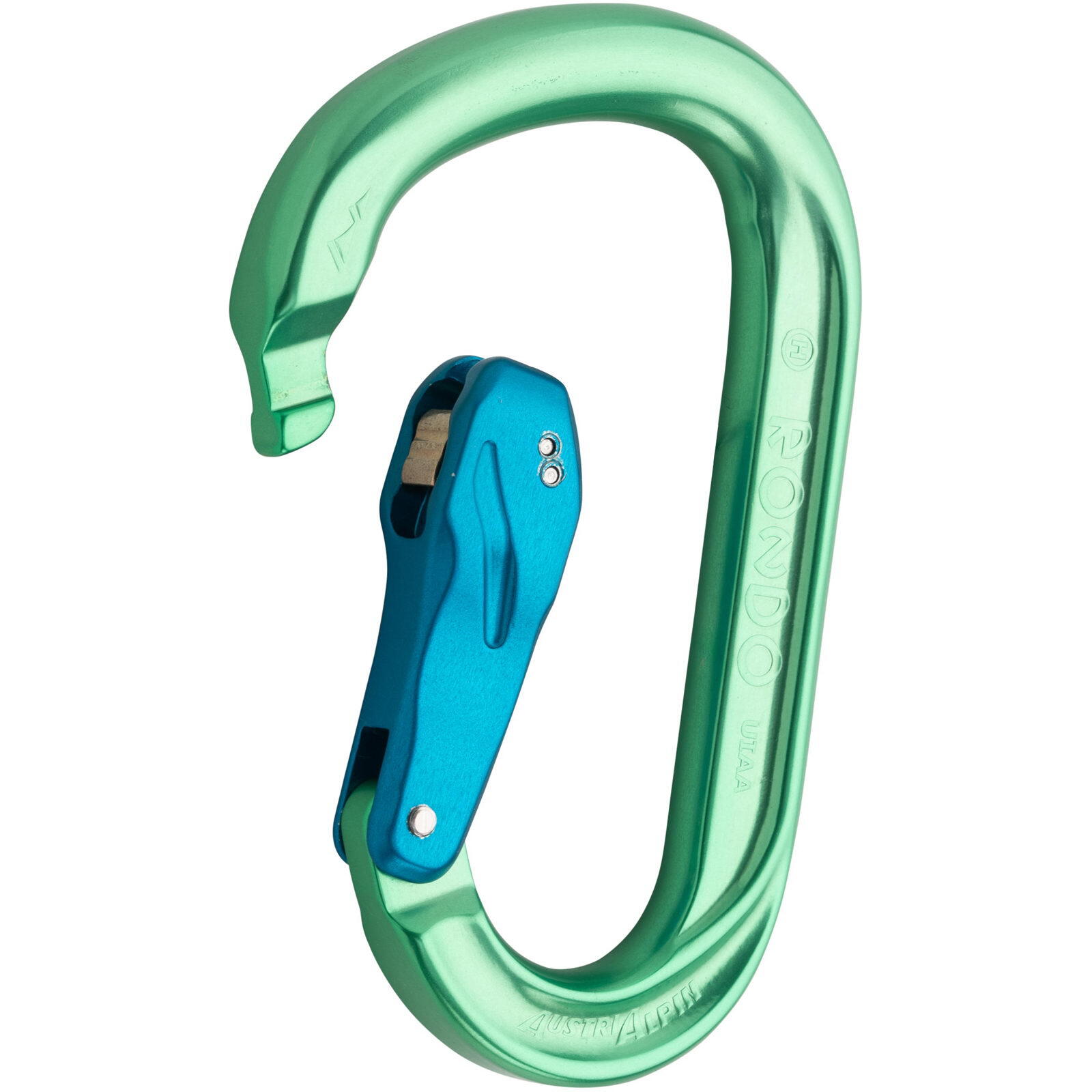 Karabiner HMS Rondo Slide-Autolock Eloxiert light green 2/4