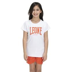 T-shirt van badstof met korte mouwen voor meisje Color