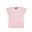 T-shirt à manches courtes avec logo métallisé pour petite fille