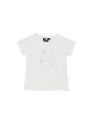 T-shirt à manches courtes scintillant pour filles