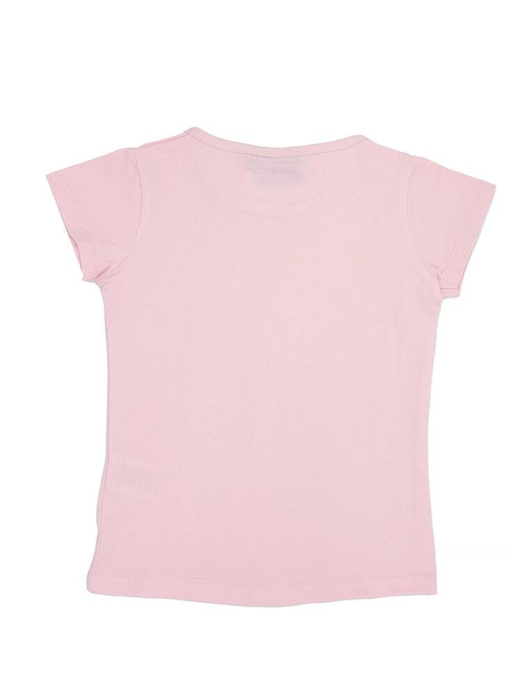 Dziewczęcy T-shirt z krótkim rękawem i małym logo Foil