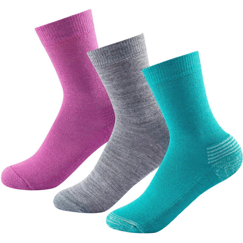 Socken Daily Medium Sock Kid magenta-grey-pacific