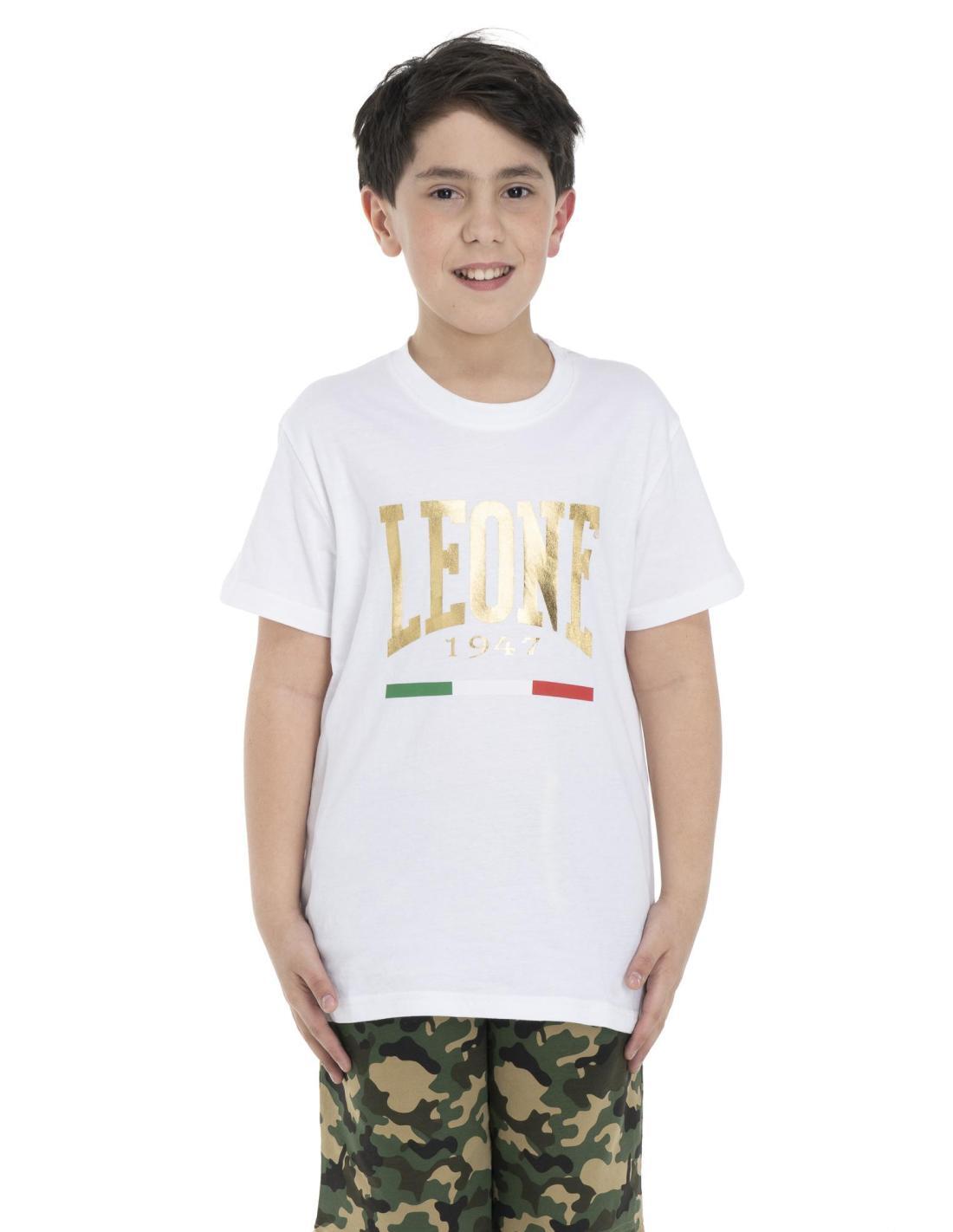 LEONE 1947 APPAREL Camiseta de manga corta para niño Leone Gold