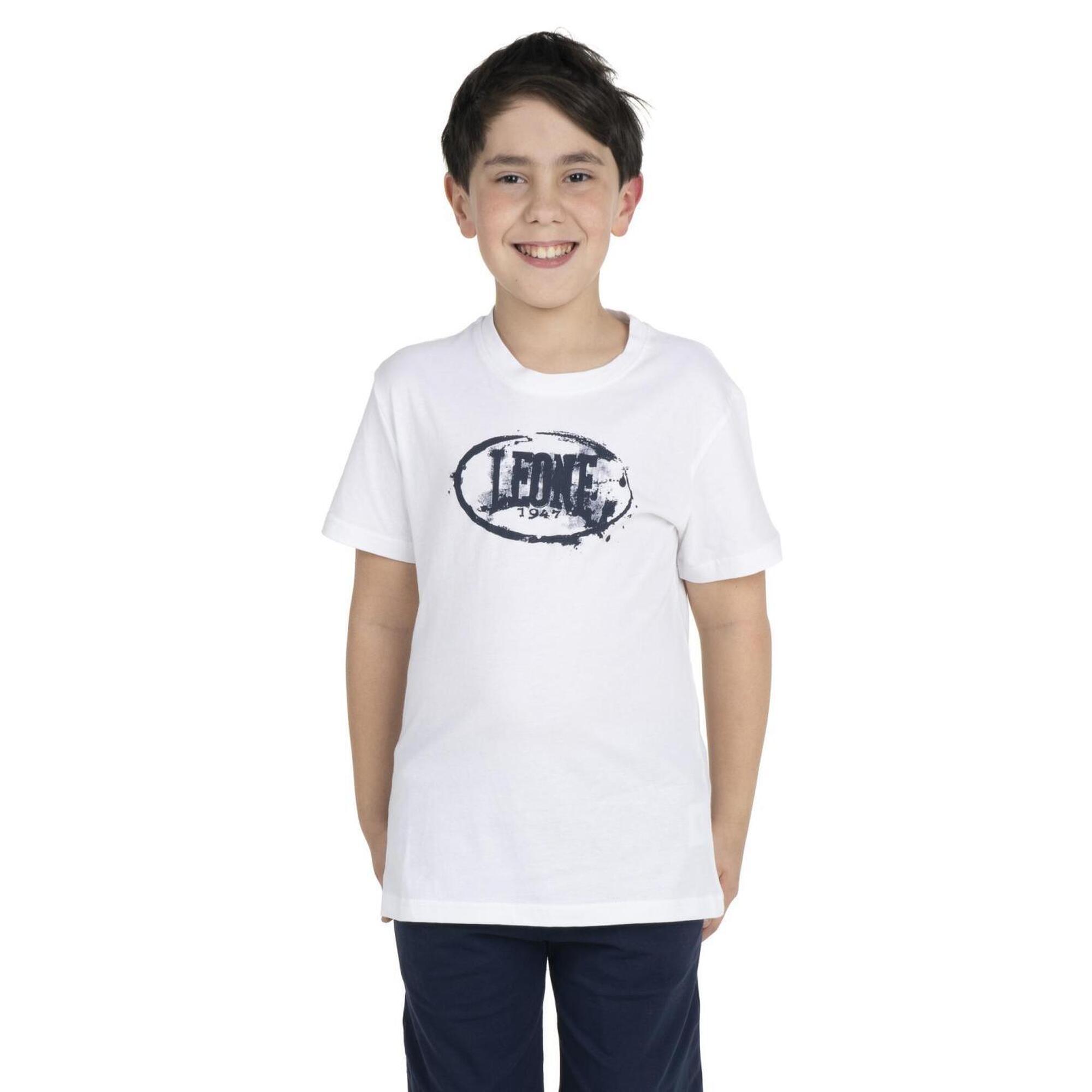 Leone 1947 Apparel - T-shirt Garçon Manches Courtes Leone Basic - T-shirt Manches Courtes - Blanc - 10 À 12 Ans - Decathlon