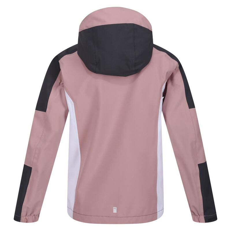 Chaqueta Impermeable Highton IV para Niños/Niñas Rosa Dusky, Gris Seal