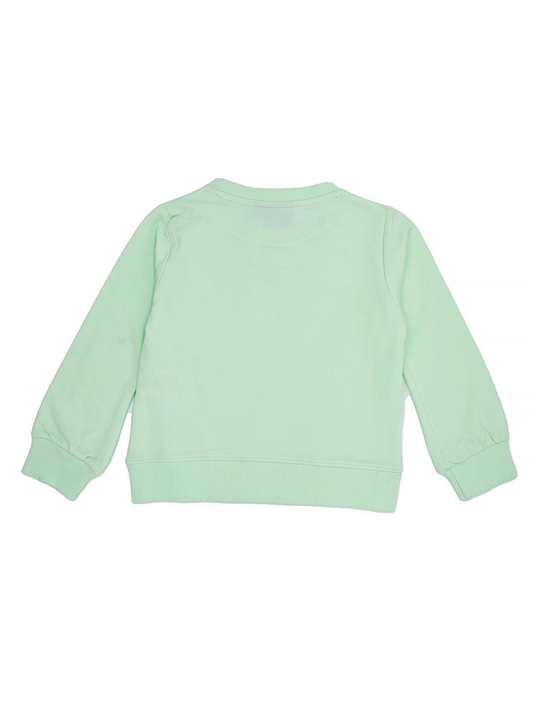Sudadera niña cuello redondo florete 2/3