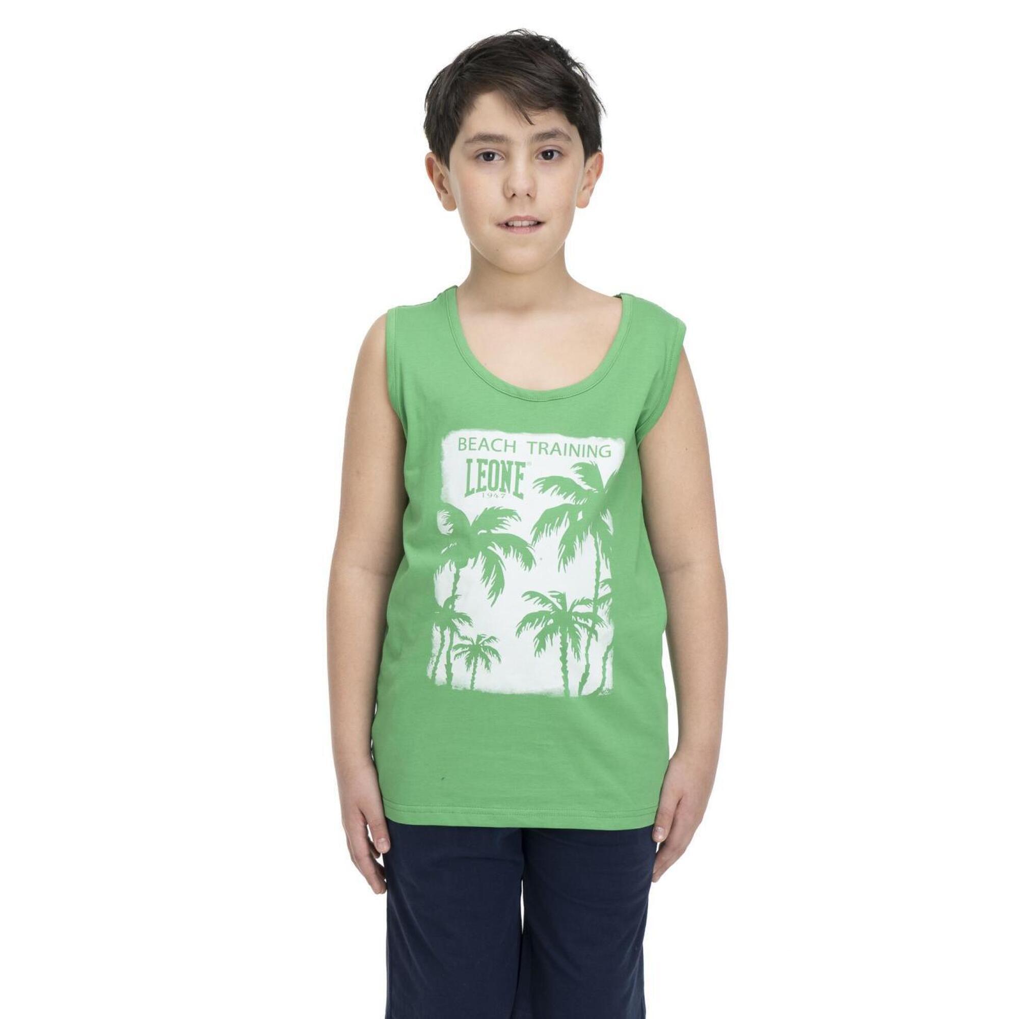 Leone 1947 Apparel - Ensemble Complet Débardeur Et Short Enfant Leone Beach - Survêtement - Bleu|vert - 6 À 8 Ans - Decathlon